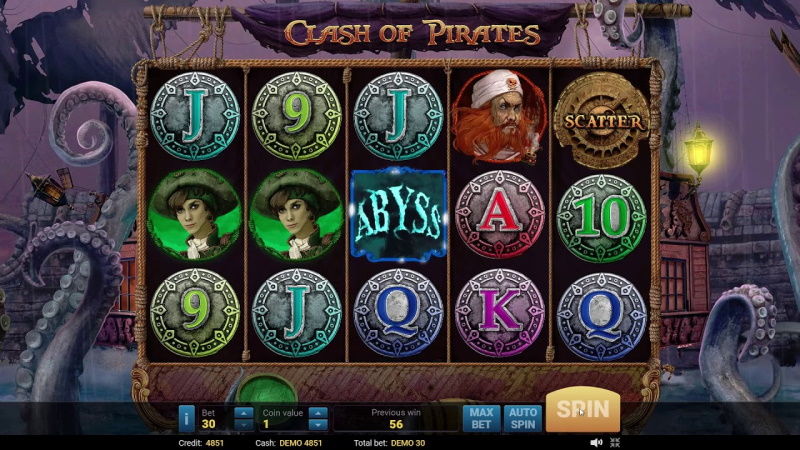 Игровой автомат Clash of Pirates в казино Вулкан